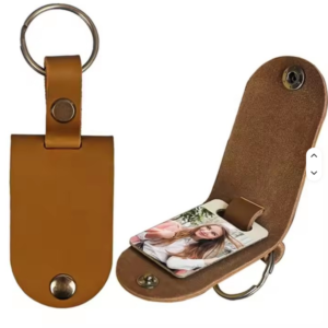 Personalised Leather Photo Key Ring Australia